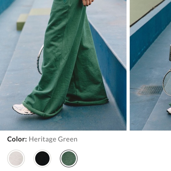 Free People Movement For The Win Wide Leg Pants NWOT Size S Heritage Green - Picture 3 of 6